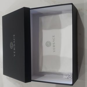 Versace shoe box with dust bag